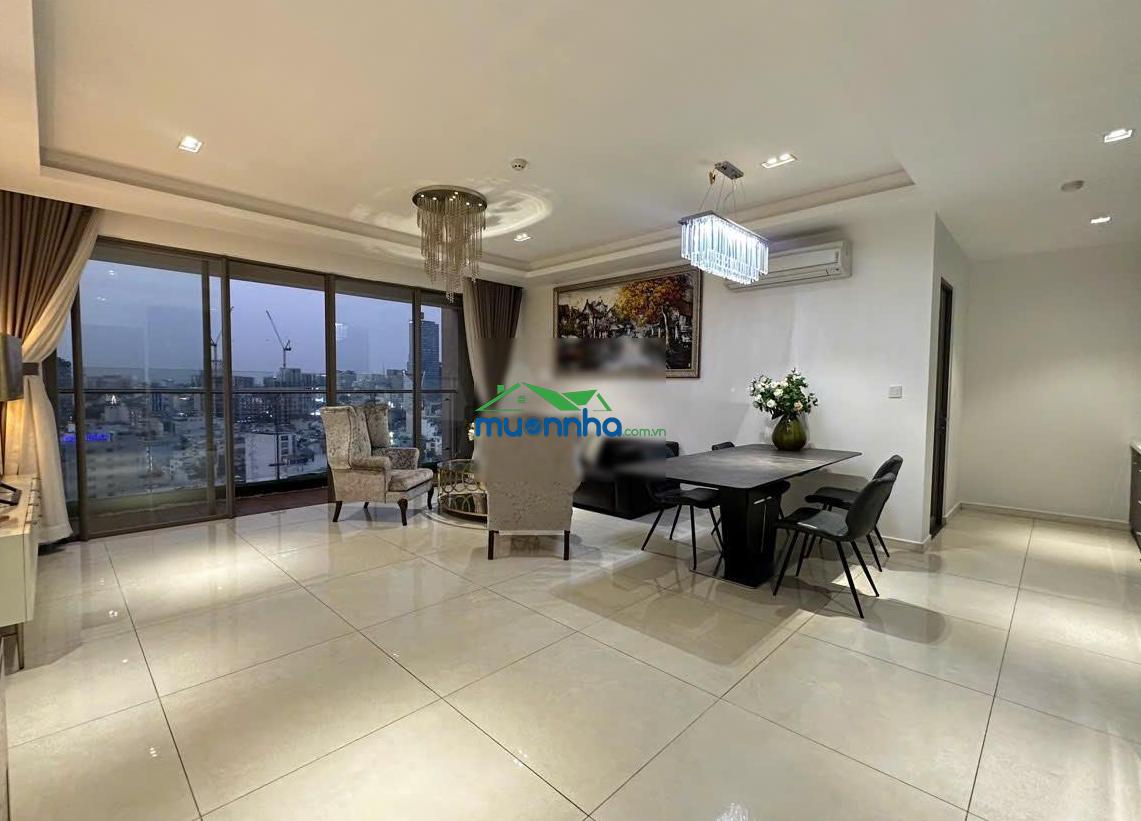 Cho thuê căn hộ masteri millennium 3pn2wc; lầu cao; view đẹp; giá 23tr/tháng; lh: 0972 443 ***