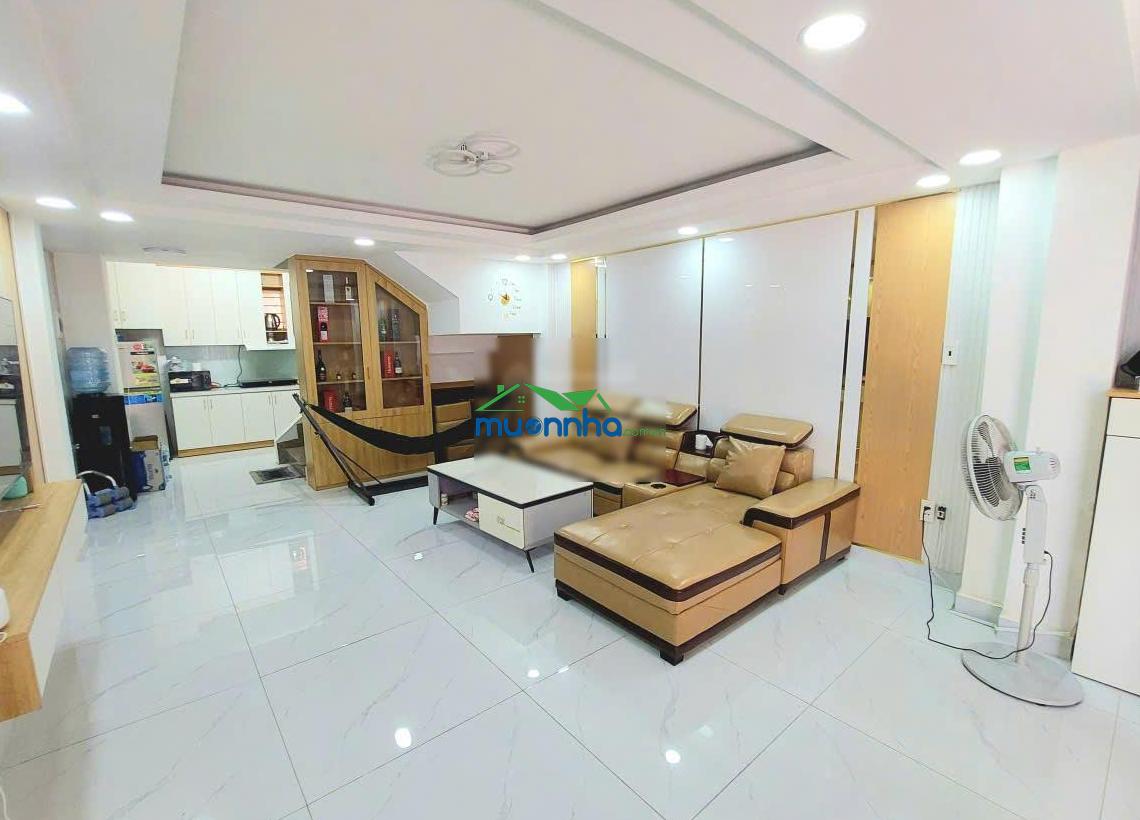 Nhà 3 lầu hẻm xe hơi phan văn trị, dt: 4m x 12m, sát mặt tiền - giá: 7,3 tỷ - 2