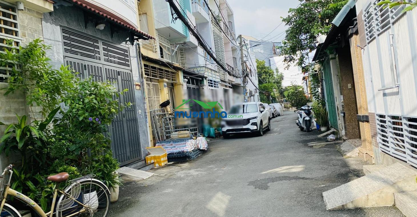Nhà 1 trệt 1 lầu 5x13m nở hậu 5,9m 63,5m² ngay chợ an nhơn. tiện sửa bán, xây chdv - 3