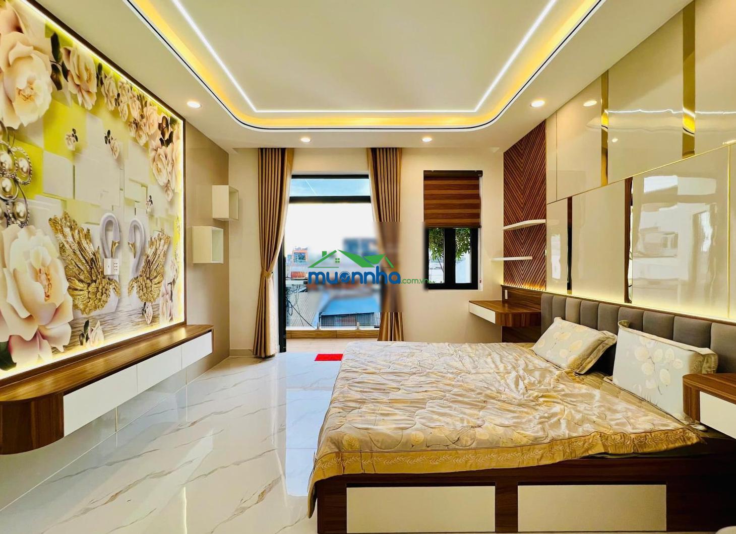 Dãy nhà siêu phẩm lê trọng tấn (4m x 20m đúc 4,5 tấm - hẻm 10m) thang máy 450kg - nội thất cao cấp - 4