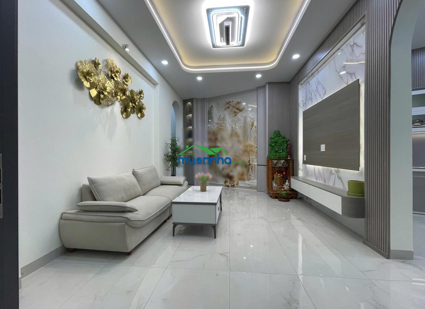 Nhà dg bình thành dt lớn ngang 14m x10m 4 tấm, 5 pn- 6wc có gara xe hơi có giá tốt - 2