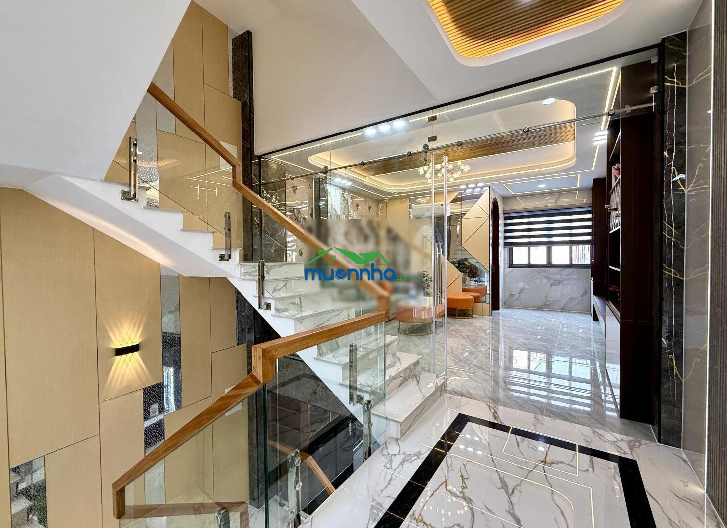Nhà 1 sẹc ngắn dương thị mười, dt: 4.10x18m, nở hậu 5.25m, lửng, 3 lầu, 4pn, sân thượng, gara ô tô - 4