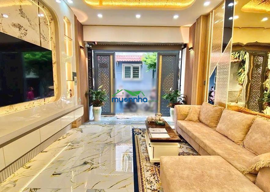 Khu phân lô phan huy ích huỳnh văn nghệ - 5 tầng xây mới - dt 4m x 14m - ô tô thông - full nội thất - 3