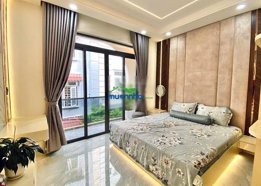 Khu phân lô phan huy ích huỳnh văn nghệ - 5 tầng xây mới - dt 4m x 14m - ô tô thông - full nội thất - 2