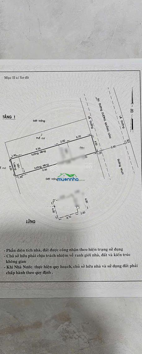 Hxh 8m gần dương quảng hàm - 4x19m, cn 76m2 - giá 9,8 tỷ - 2
