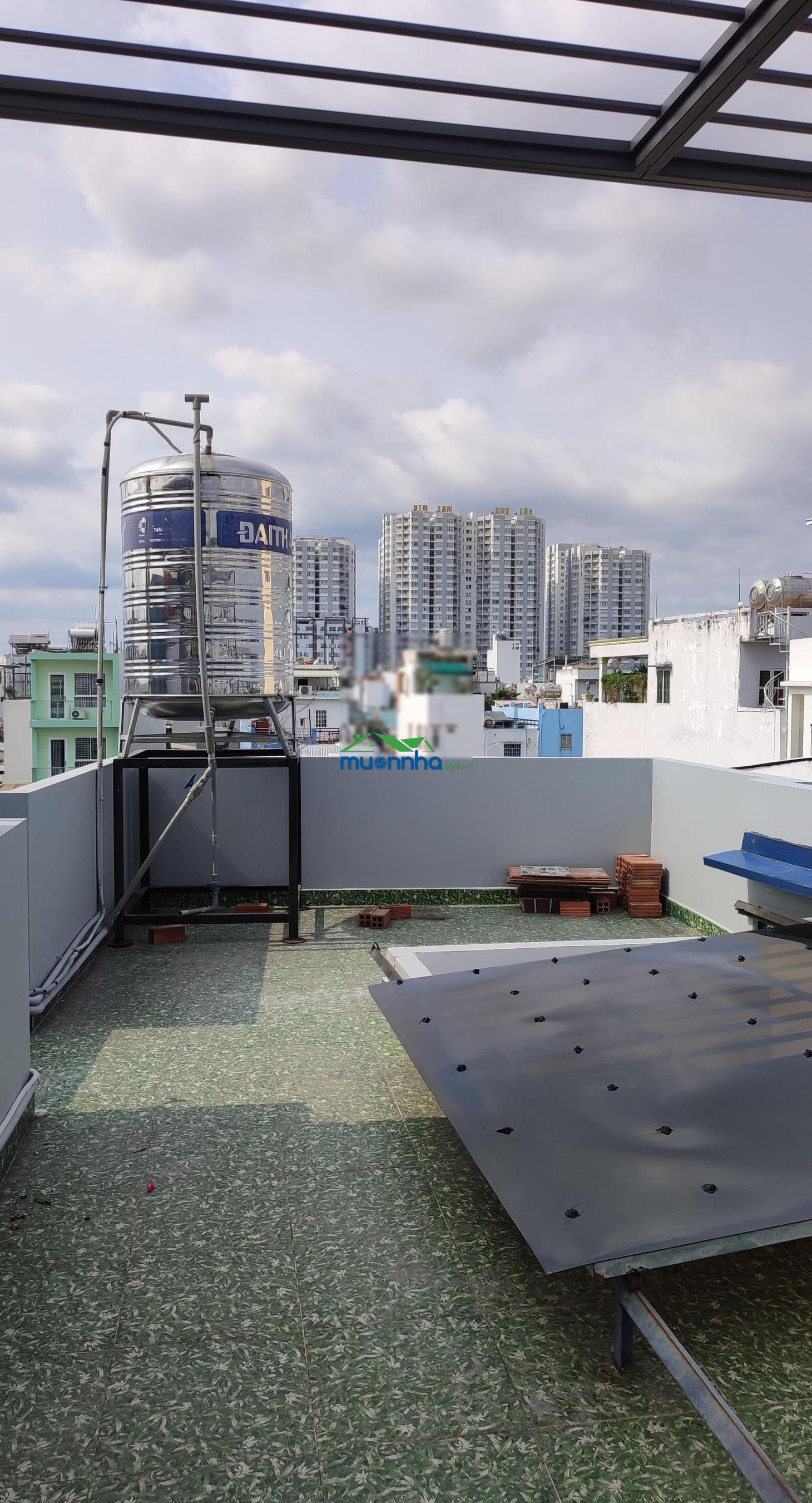 Nhà 2 mặt tiền hẻm nhựa 6m. 3 tầng, sân thượng. 4pn 3wc. giá tốt - 2
