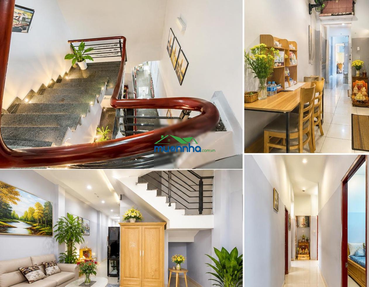 Nhà đẹp giá tốt 4 phòng ngủ hẻm xe hơi gần nguyễn thị định di chuyển thuận tiện, 6,9 tỷ