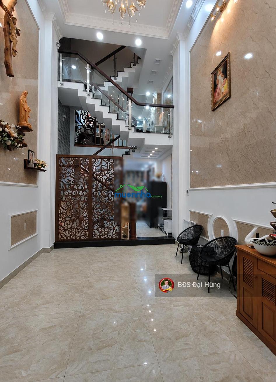 Nhà đẹp gò vấp, khu trí thức 5 tầng đồng bộ, 53m2, hxh 5m thẳng tắp, gần cc dream home - chỉ 7 tỷ x - 3