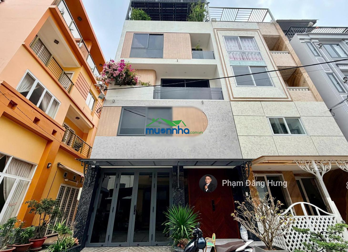 Lê quang định, gò vấp, nhà cực đẹp, oto ngủ trong nhà, có thang máy, 5 tầng full nội thất, 54m2