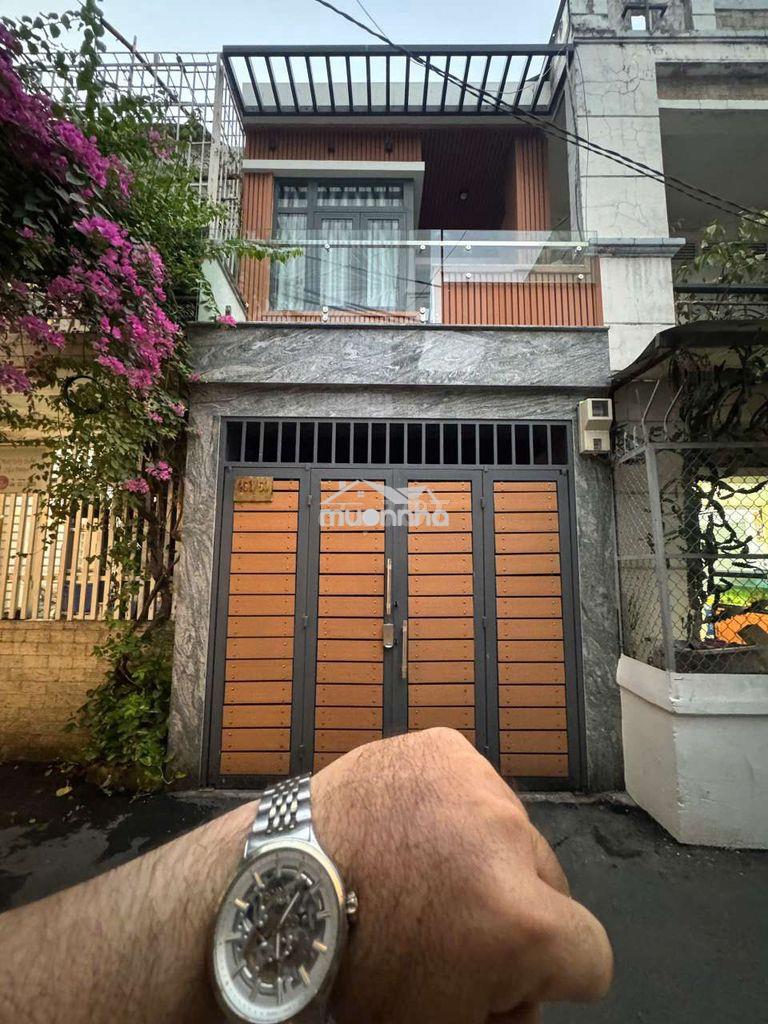 Cho thuê nhà mới 100% full nội thất hẻm xe hơi 3pn trệt lầu 4m x 14m