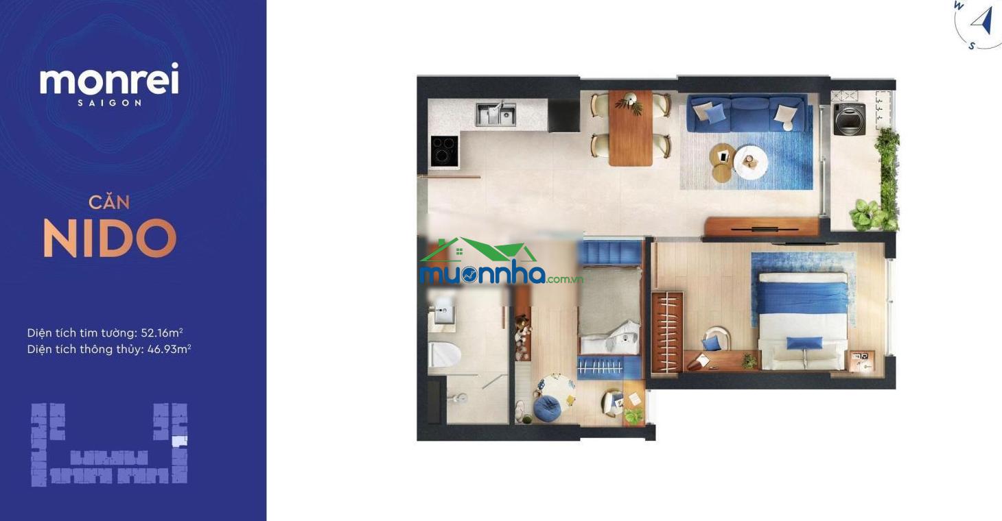 Monrei sài gòn - chuẩn sống nhật bản từ cđt misubishi corporation với 300tr sở hữu căn họ 2pn - 2