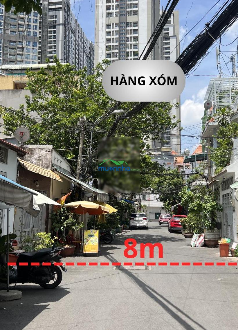 Nóng! nhà 2 mặt tiền hẻm 8m khu quân cảng nguyễn hữu cảnh - sổ hồng sẵn - có dòng tiền sẵn