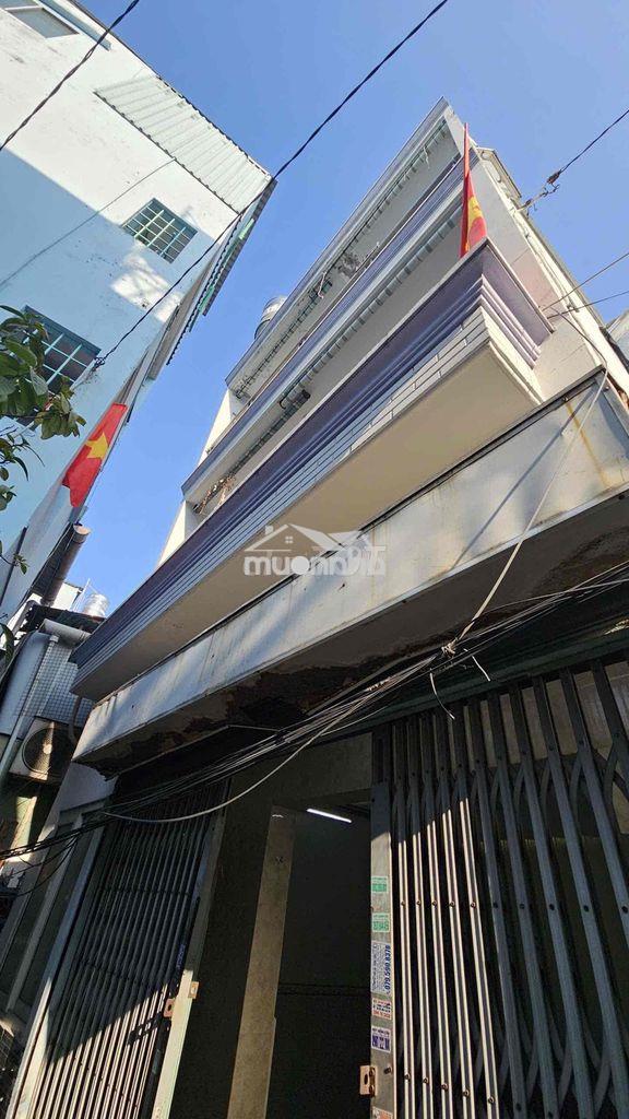 Nguyễn duy 5m2 x 7m5 nở hậu 6m 3 tầng đúc btct hẻm 3m thông sh riêng