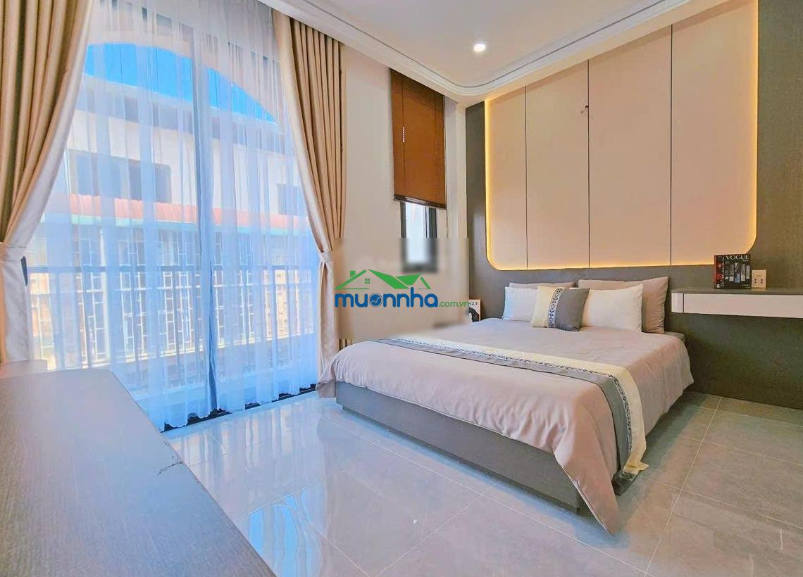 4,3m x 13m - nhà 4 tầng - 4pn - full nội thất - gần chợ xóm mới - lotte - citiland