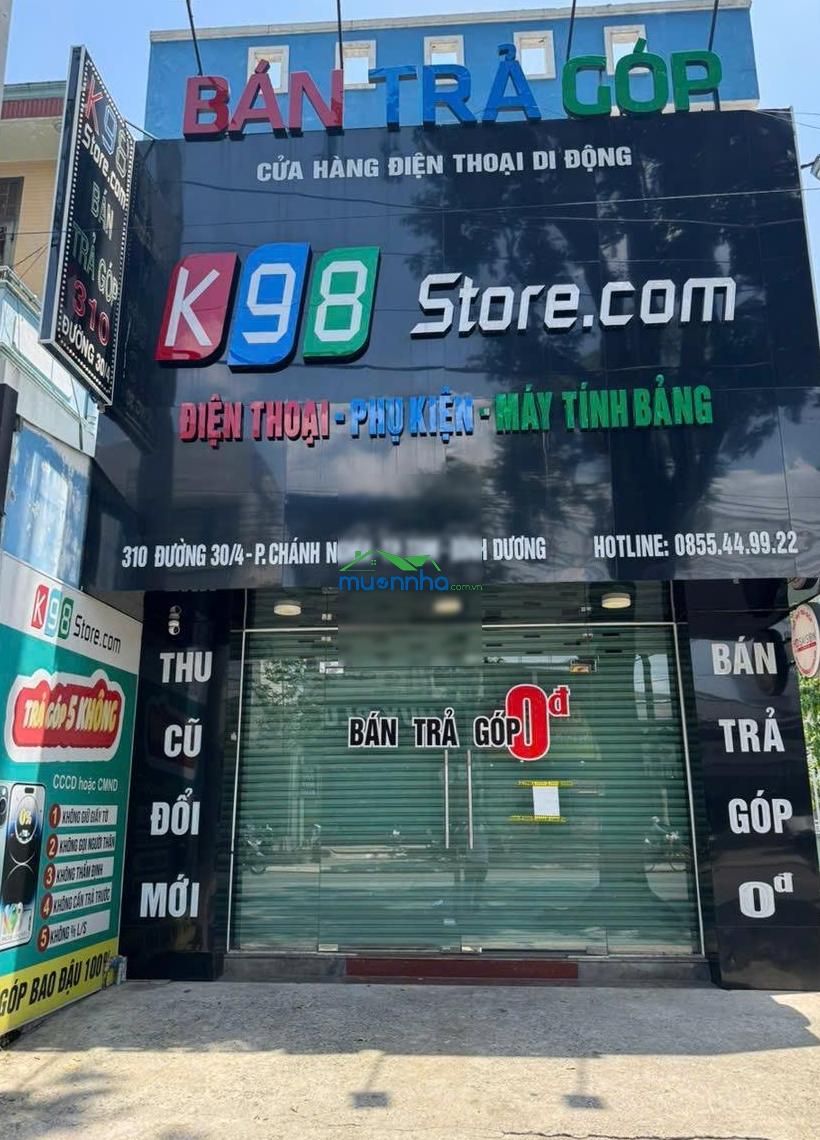 Cho thuê nhà mặt đường 30/4 - thủ dầu một - bình dương (cũ) - ngang: 5,43 mét. sđt: 0982 533 ***