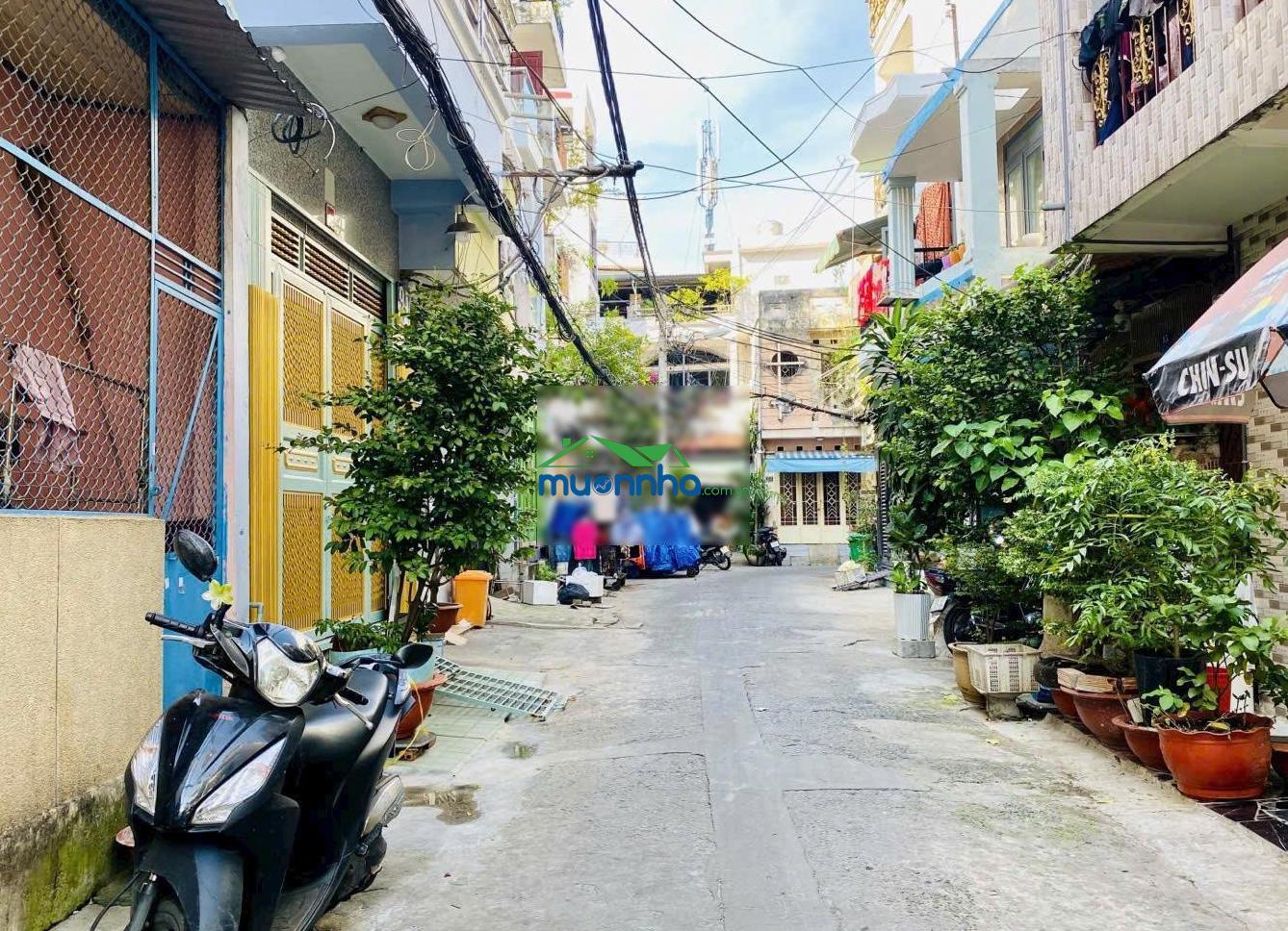 2 mặt tiền trước sau diên hồng, bình thạnh giá chỉ 7,35 tỷ, dt: 3,2x15m cn: 53,6m2 vuông vức cấp 4 - 2