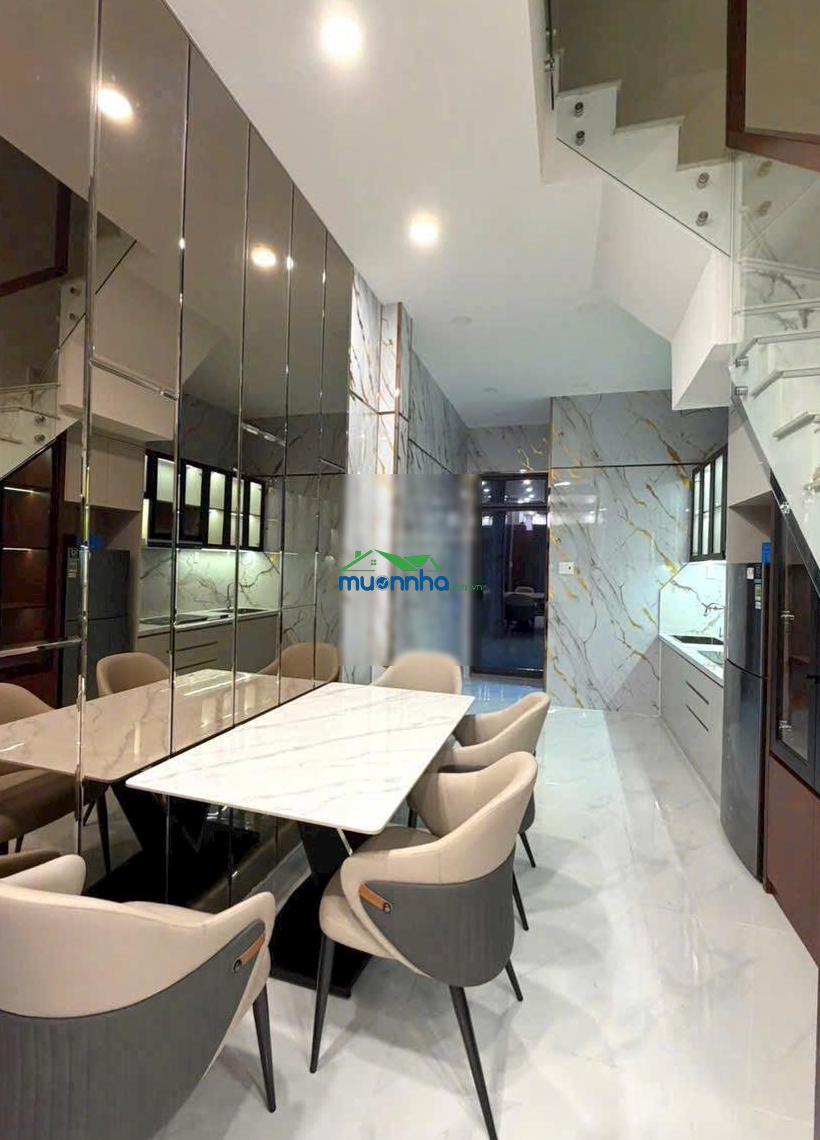 Hẻm 5m thông - mai xuân thưởng - 42m² - 4 tầng btct - 6pn - 4
