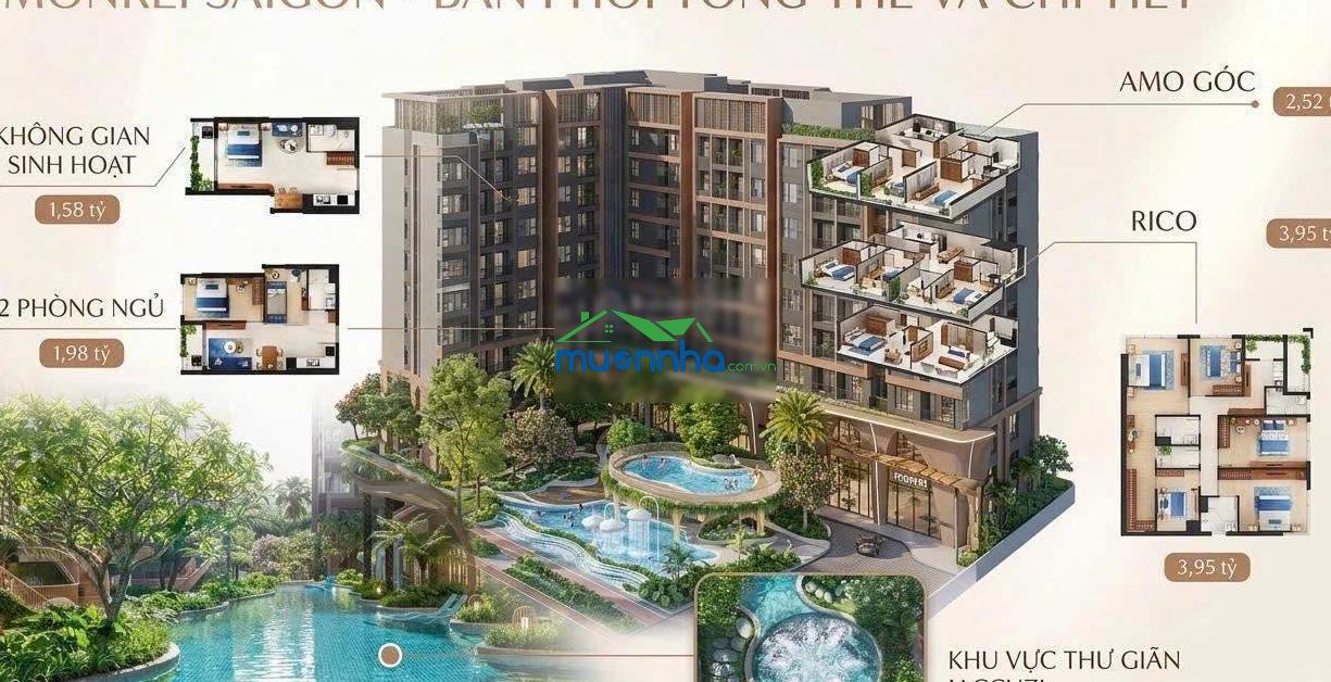 Căn hộ monrei saigon tt15% ký hđmb 52m2 chỉ 1.98 tỷ htls 0% nhận nhà ck cực kỳ cao - 2