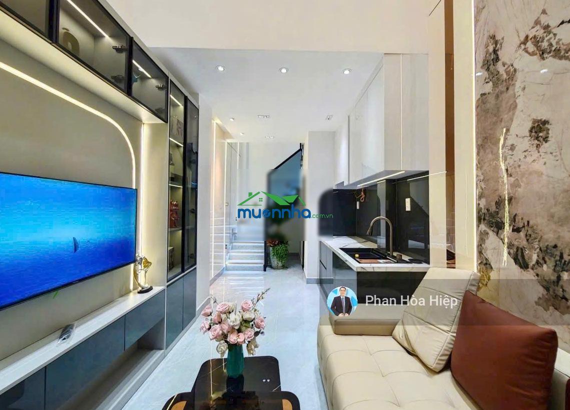 Nhà mới ngay trần hưng đạo, 45m², 4 tầng đúc, 3pn 4wc, nội thất đẹp, hẻm xe hơi 4m, gần bv dhyd - 2