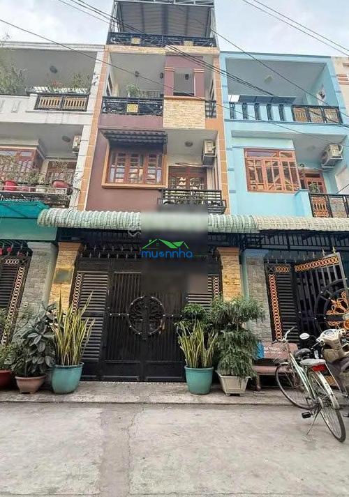 Nhà đẹp 4 tầng, hẻm xe hơi 5m sát mặt tiền, dt (4,2x14)m, liên khu 5 - 6 bình tân, 5,4 tỷ còn tl - 3
