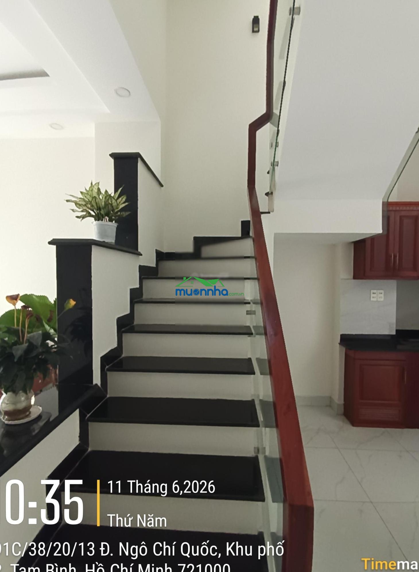 Nhà 3 tầng hẻm xe tải ngô chí quốc, sát vành đai 2, giá 4.8 tỷ sổ hồng riêng