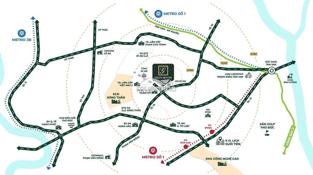 2 tỷ 9/căn 1pn+ 55m2 green sky line 2026 nhận nhà ngay go bigc dĩ an - 2