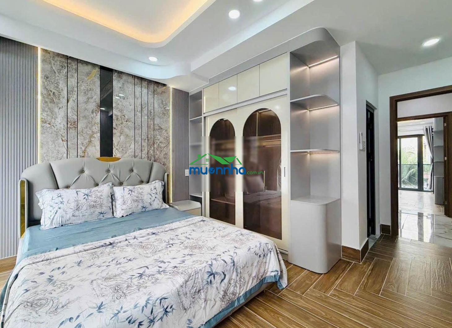 Nhà mới 100% - 66m - ngang 6m - 5 phòng ngủ - sổ vuông a4 - tặng nội thất cao cấp - 2