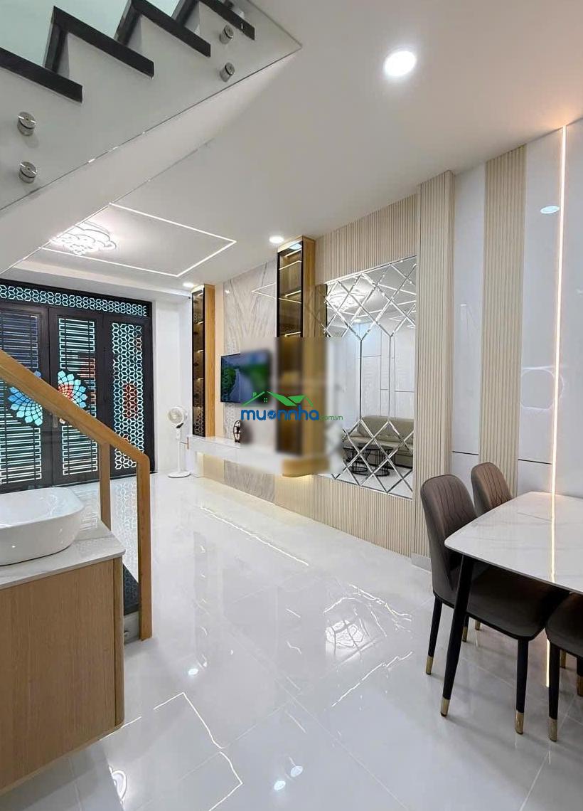 Nhà đẹp tân phú sát đầm sen, 2 tầng 3pn, hxh đỗ cửa, tặng full nội thất, chỉ 6.399 tỷ - 2
