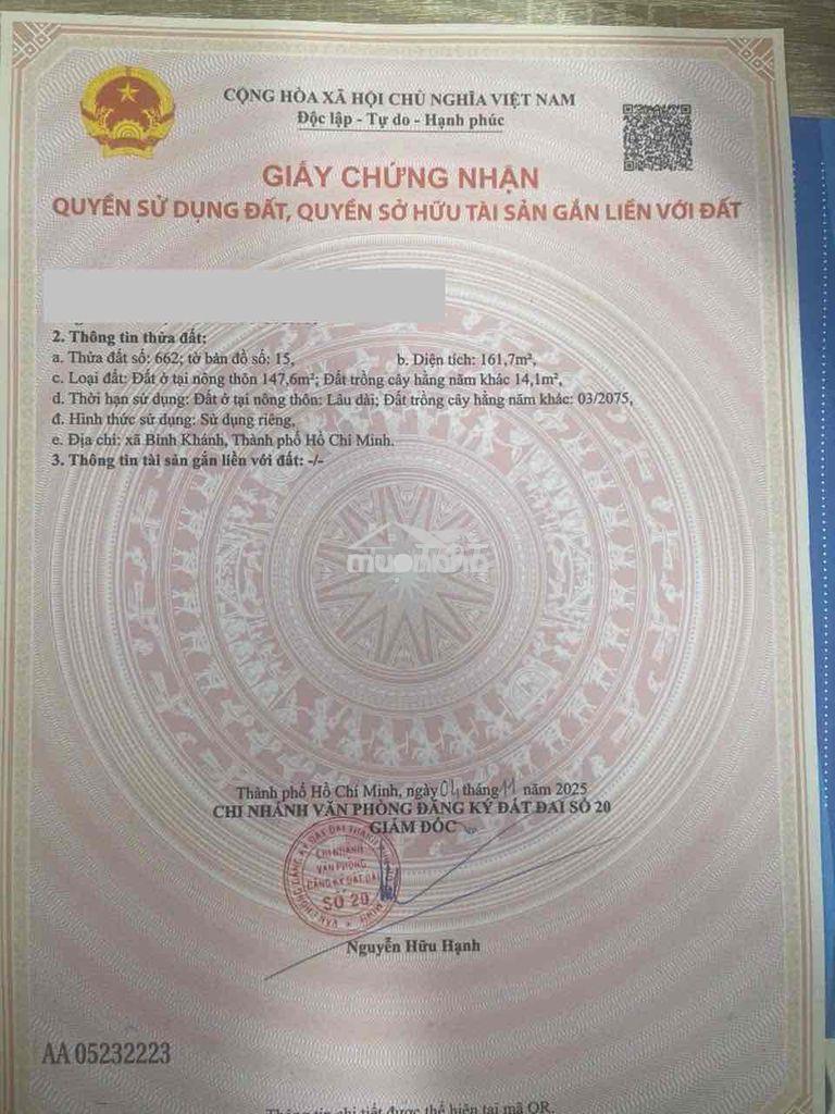 Bán lô nền thổ cư với chiều ngang khủng 7m gần đường trần quang đạo - 3