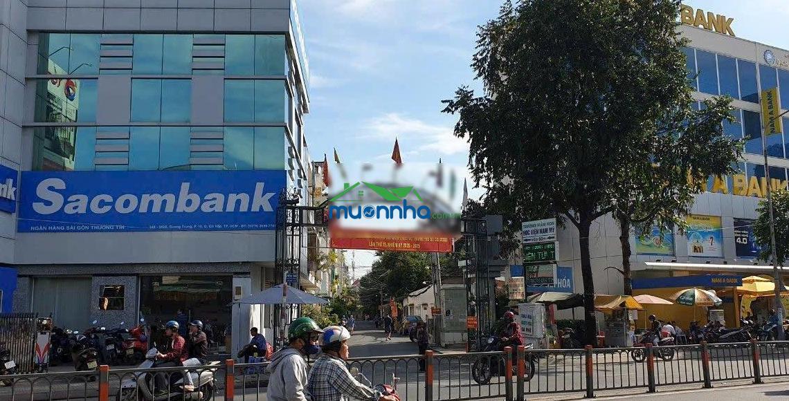 Hạ 2 tỷ bán gấp nhà hẻm 340 quang trung p10 gv 4.2x17m, 4 tầng, giá 10.7 tỷ