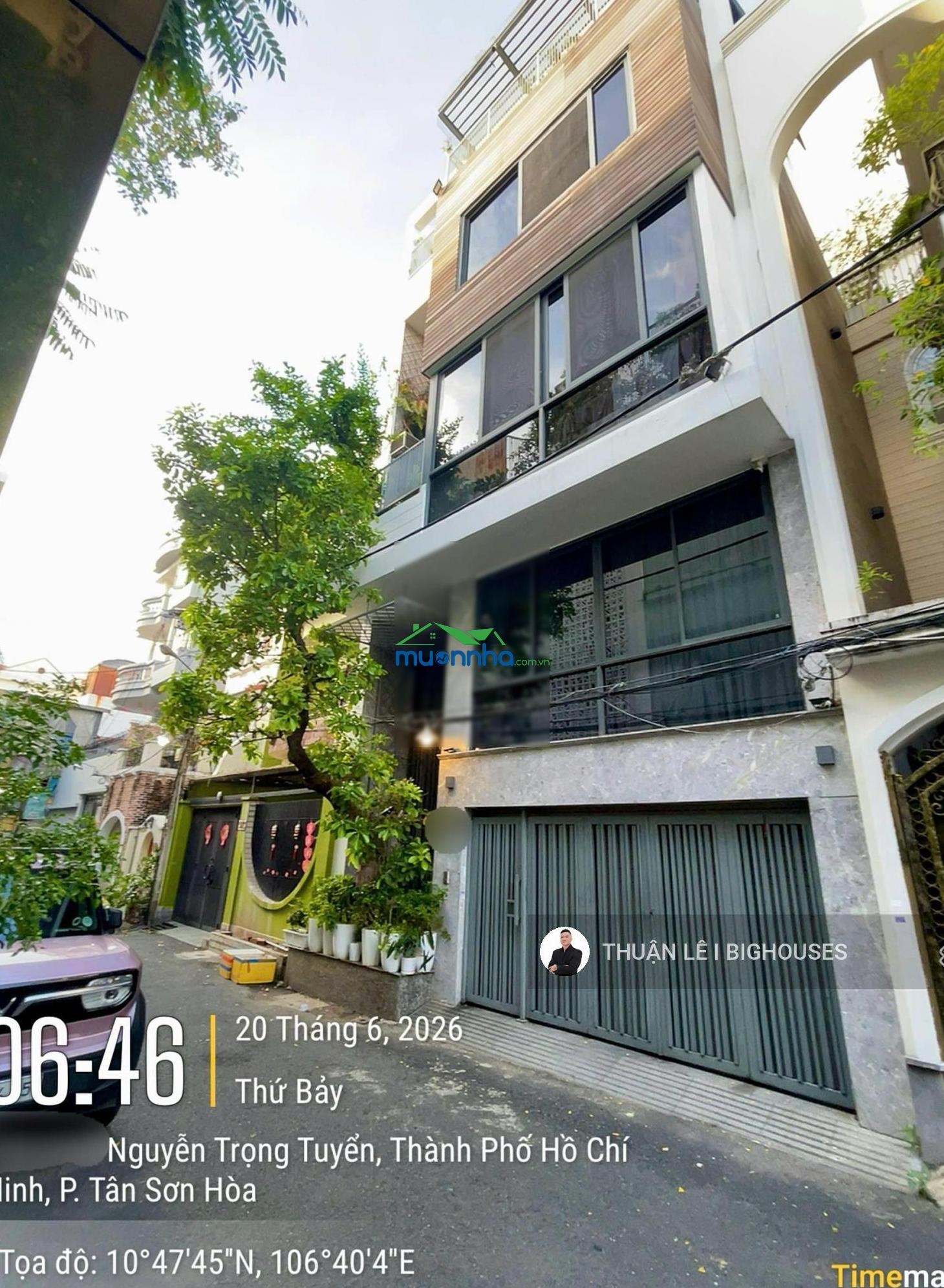 Nhà đẹp - khu villa. hẻm 6m nguyễn trọng tuyển. ngang lớn 7,5m x 12m. nhà 4 tầng st/6pn + gara lớn - 3