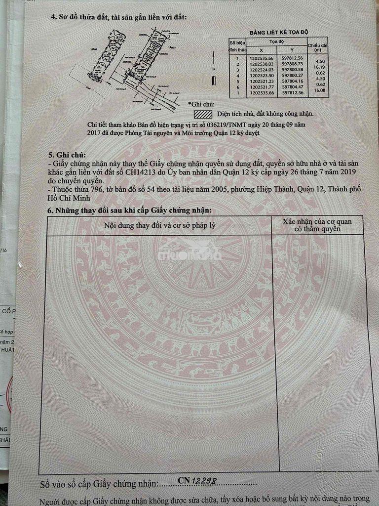 Chính chủ, nhà đúc lầu 4,5x17 lê văn khương, kèm 3 phòng trọ - 3