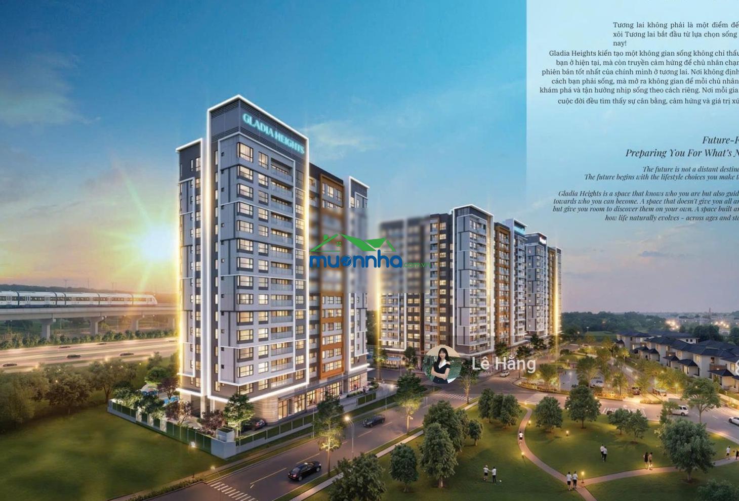 Bán căn hộ 1pn gladia heights bàn giao cơ bản - 4