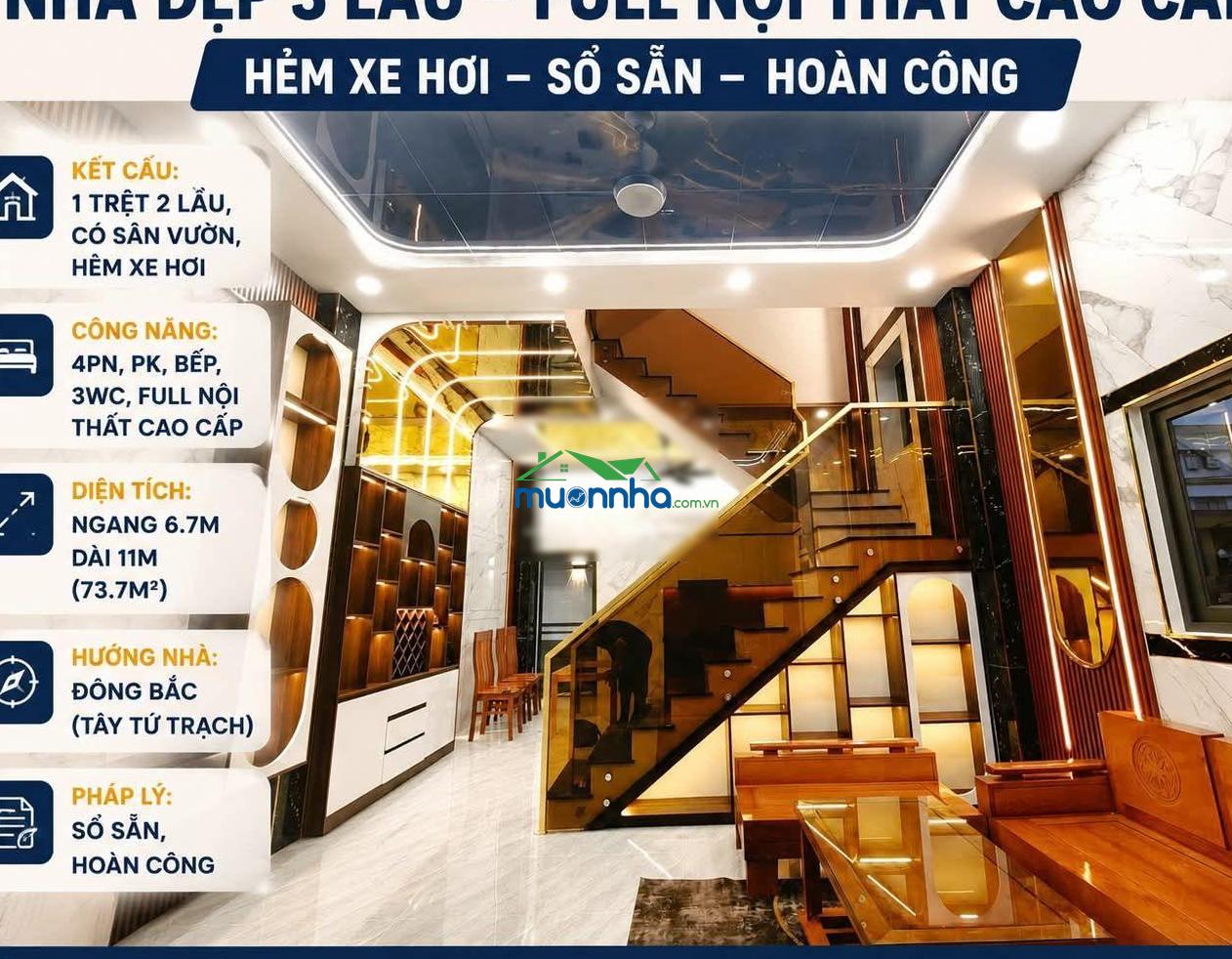 [ Giảm 180tr ] tỉnh lộ 43 - tam bình - thủ đức - 74m2 - nhà mới 100% - hẻm xe hơi - 2