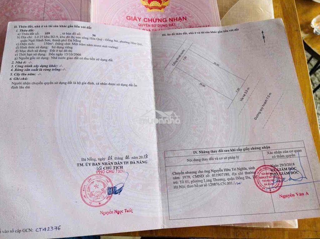 Chính chủ bán cặp khu block biệt thự b2.9 lô 27-28 hòa xuân đà nẵng - 3
