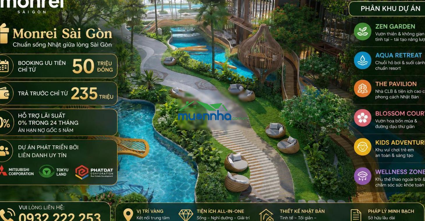 Monrei sài gòn mitsubishi|mở bán tòa detox & onsen|studio từ1,87 tỷ - 2pn từ 2,1 thanh toán chỉ 15% - 3