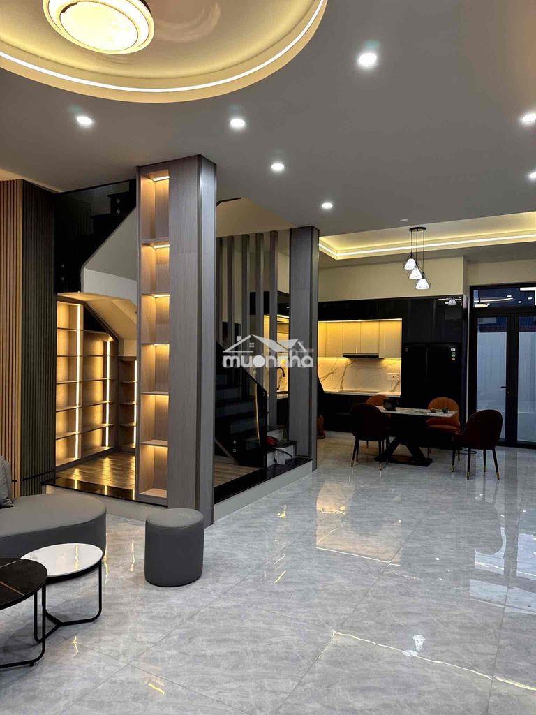 Cho thuê nhà 1trệt 2lầu mới 100% căn góc 3phòng ngủ sân4 ô tô phú hoà - 4