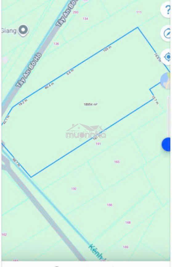 Bán đất nông nghiệp 18.177 m2 (1,8 ha) tại phường mỹ thới, an giang