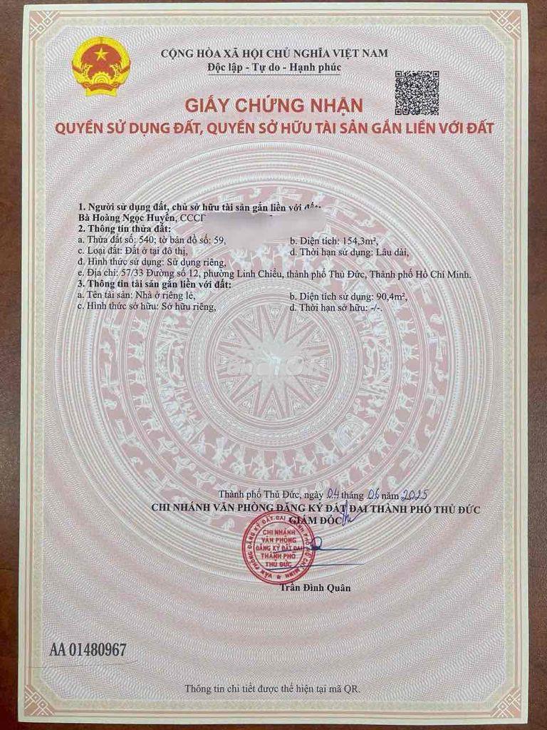 Bán nhà khu vực thủ đức, linh chiểu - 3