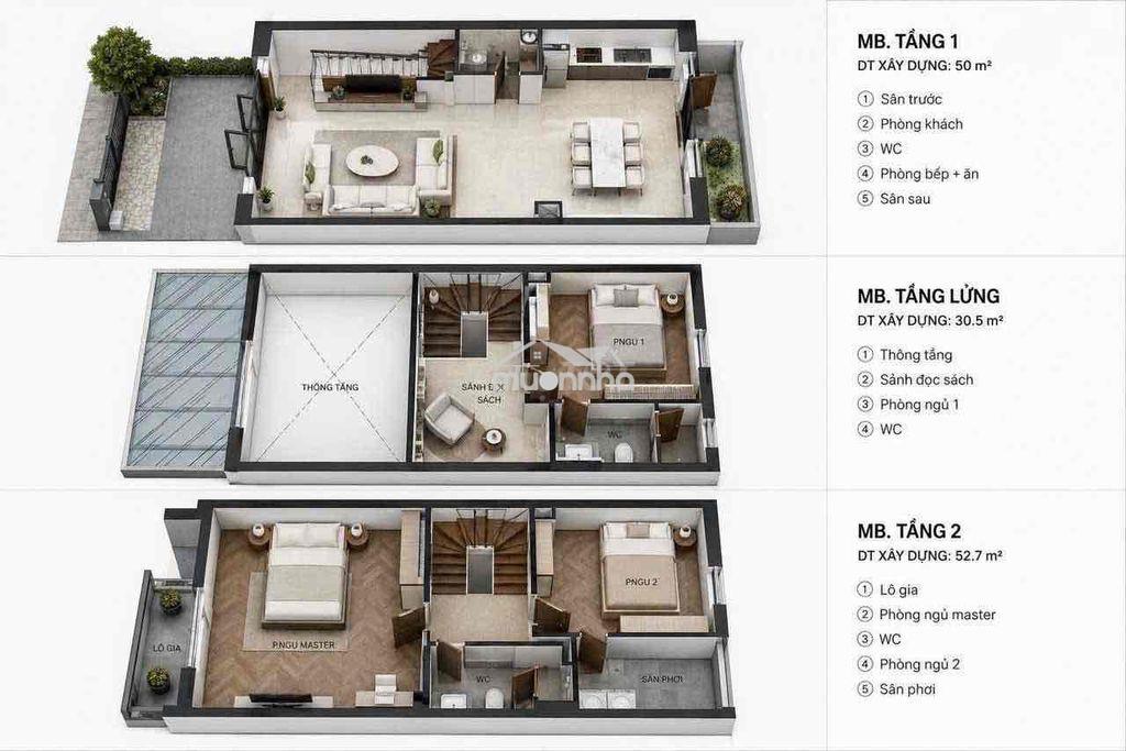 Nhà ở xã hội 1 trệt 1 lầu 1 lửng - vsip2 . khu compound - haven living - 4