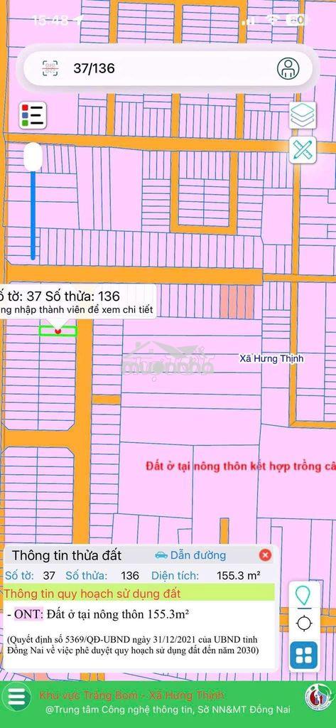 Chính chủ cần bán gấp lô đất hưng thịnh full thổ cư xd tự do. - 3