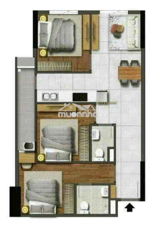 Chính chủ bán nhanh căn 3pn1wc marina tower bình dương - 4
