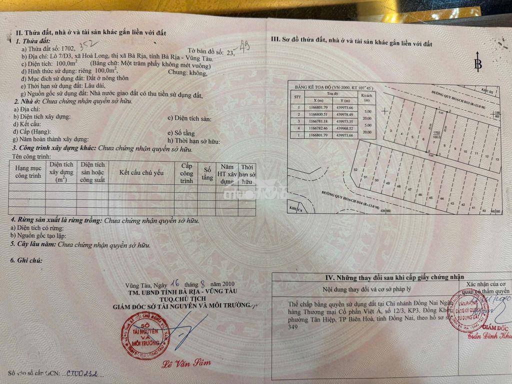 Chính chủ cần bán nền đất 100 m2, lan anh, p tam long, tp hcm - 2