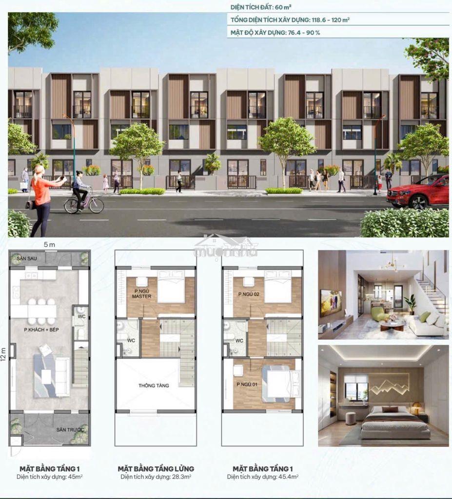 Nhà ở xã hội thấp tầng, 133m2, 1tỷ8, khu vsip2a - haven living - tphcm - 3