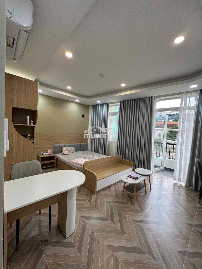 Studio luxury tách bếp bancol sẵn từ a-z gần vlu3