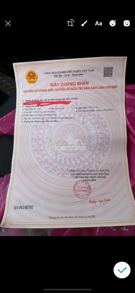Em bán 2 lô 1.300m.bình phước cũ.giá rẻ.chính chủ - 2