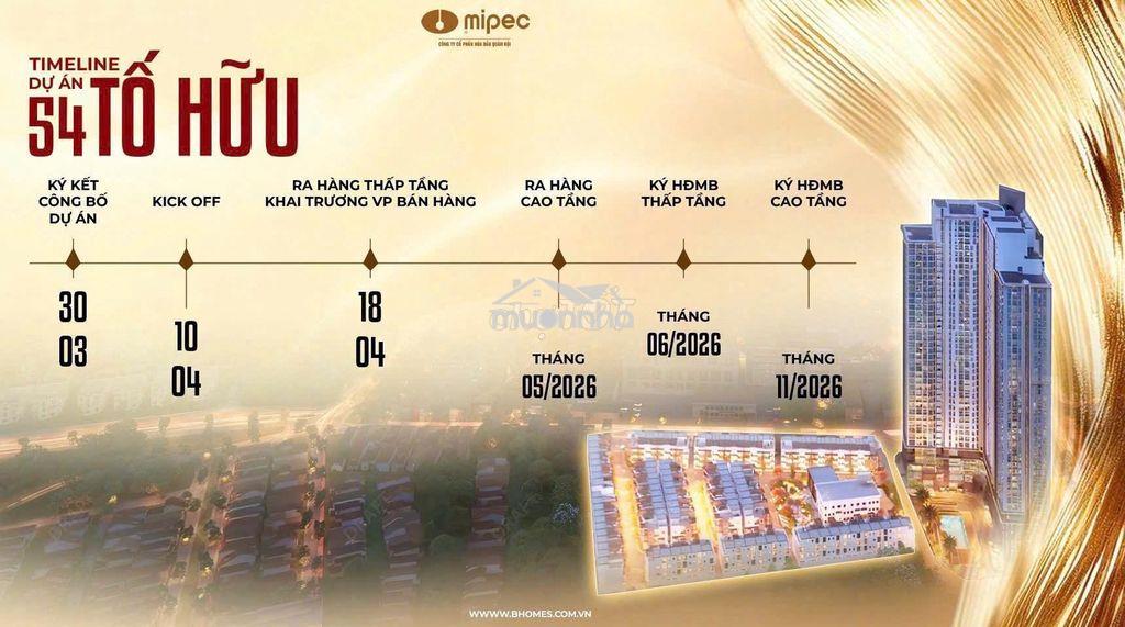 Bán chung cư mipec 54 tố hữu 2 ngủ - 68m2- ô tô - 8,2 tỷ - 4