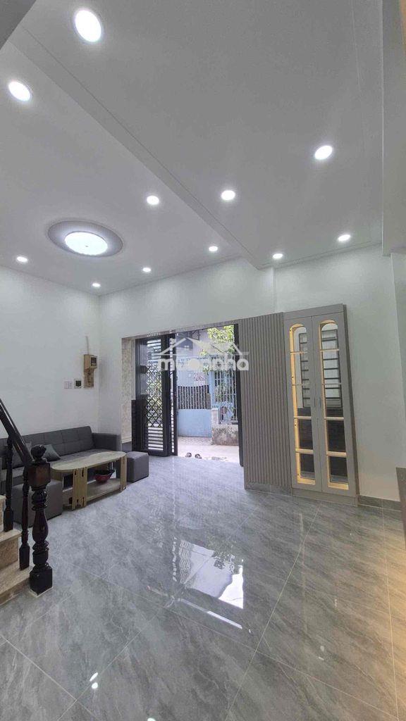 Nhà lầu 3 tầng ngang 5m2 nở hậu 6m có p ngủ dưới trệt - 4