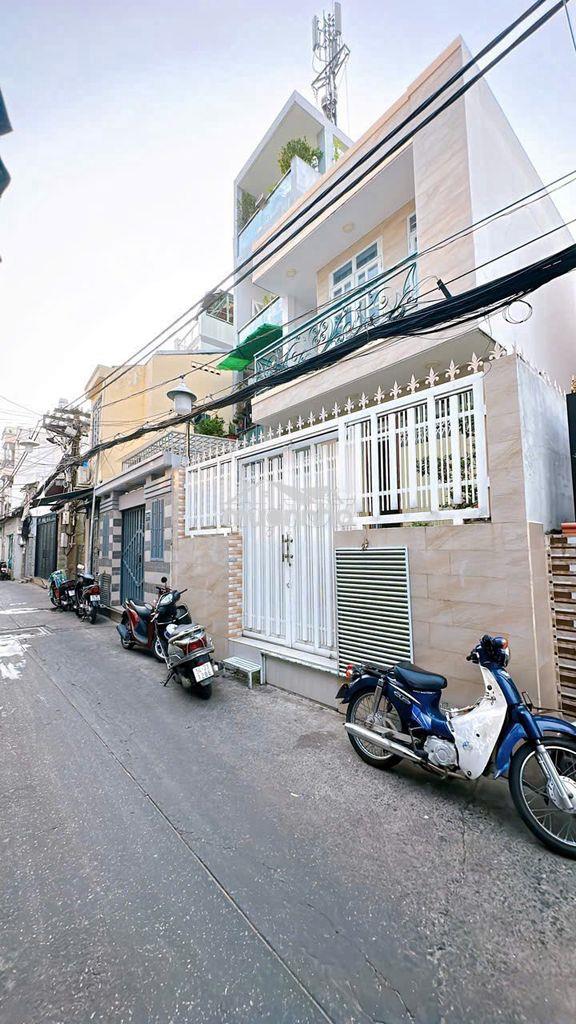 Nhà mới xây dựng mới, diện tích 84m2, dtsd 250m2, hẻm xe hơi 8m - 4
