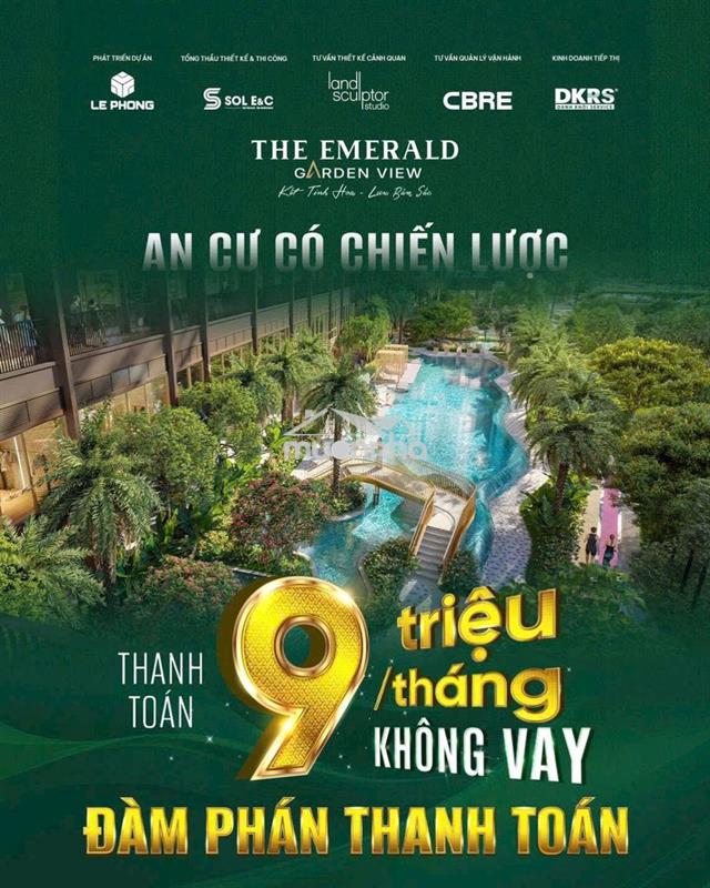 The emerald garden view, chỉ 1.39 tỷ/căn, thanh toán 0,5% mỗi tháng